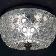 vintage limburg bubble glass ceiling LAMP model A 637 flush mount 1970s