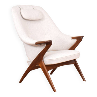 Fauteuil Bravo Mid-Century en Teck par Sigurd Resell pour Rastad & Relling, 1957