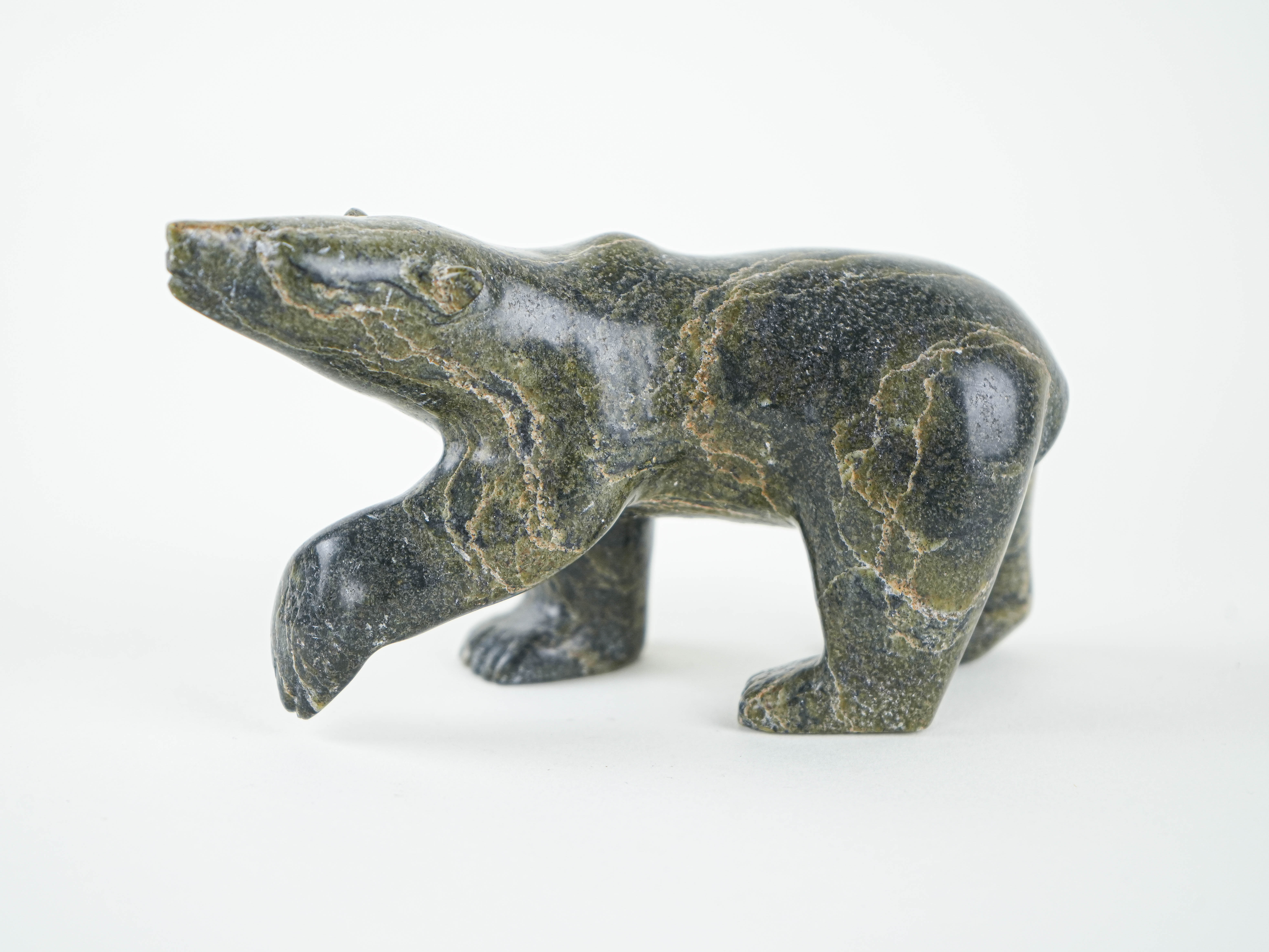 Stone bear figurine, Danish design, 1970s, made in Denmark