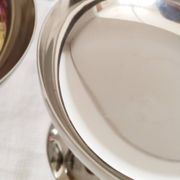 Set of 6 vintage ice cream cups on foot, in 18/10 stainless steel (ref 18)