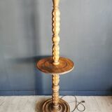 Wooden floor lamp