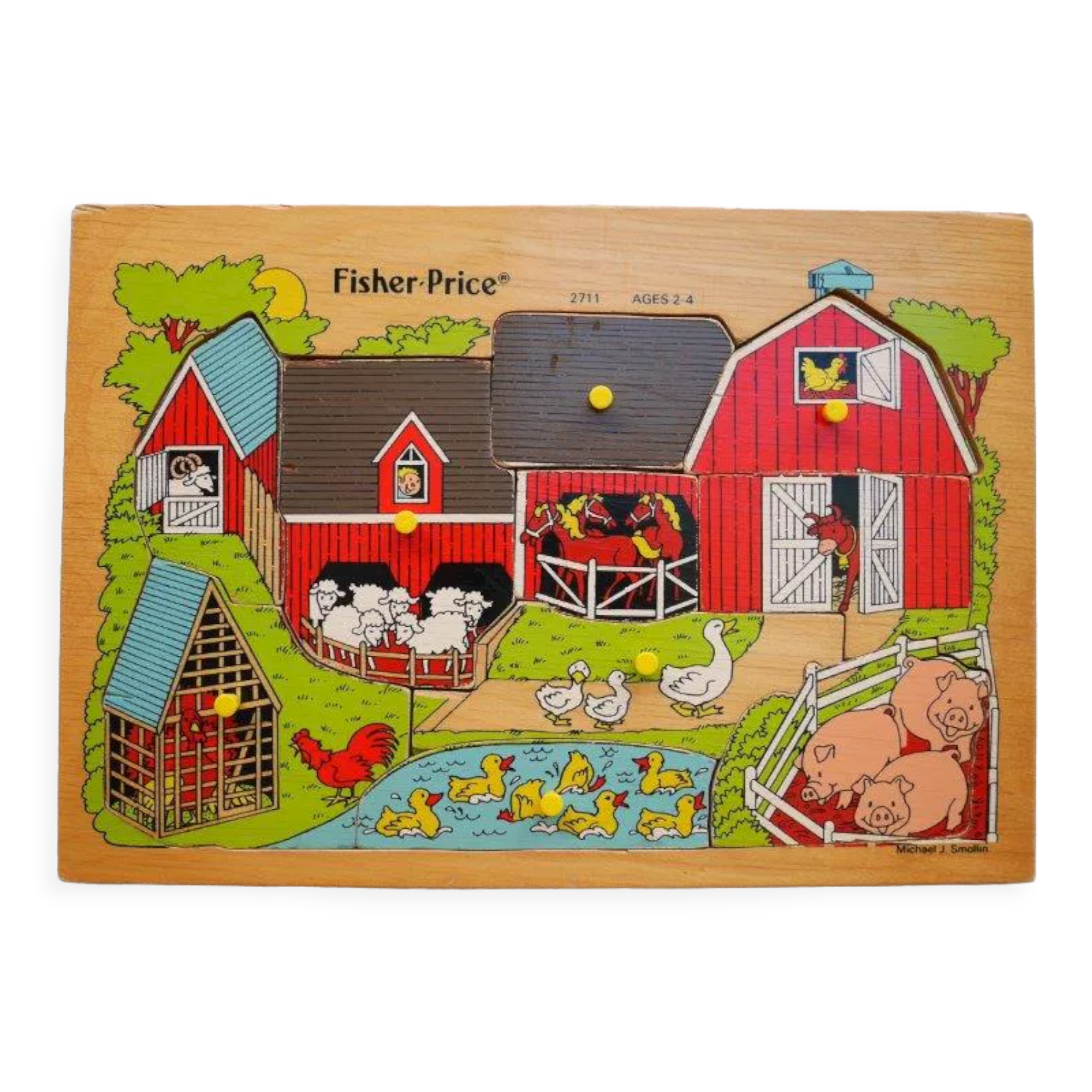 Fisher Price wooden puzzle, the farm