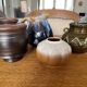 Set of 4 vintage French and German vases - Strehla, Vallauris, Steuler