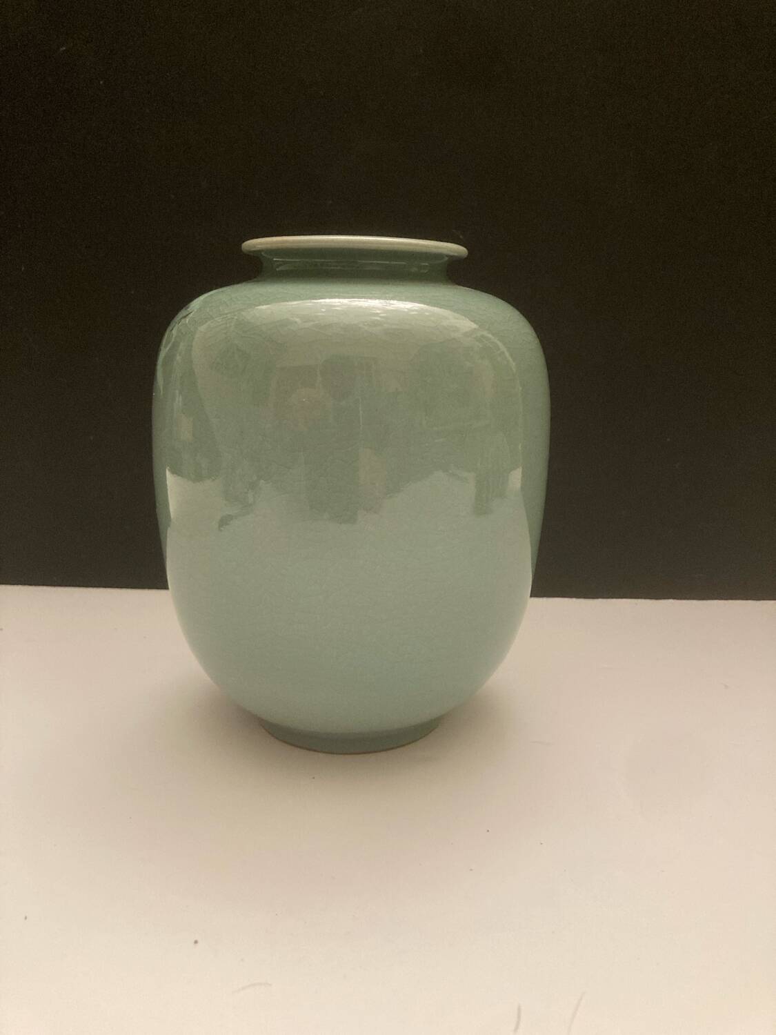 Japanese celadon vase