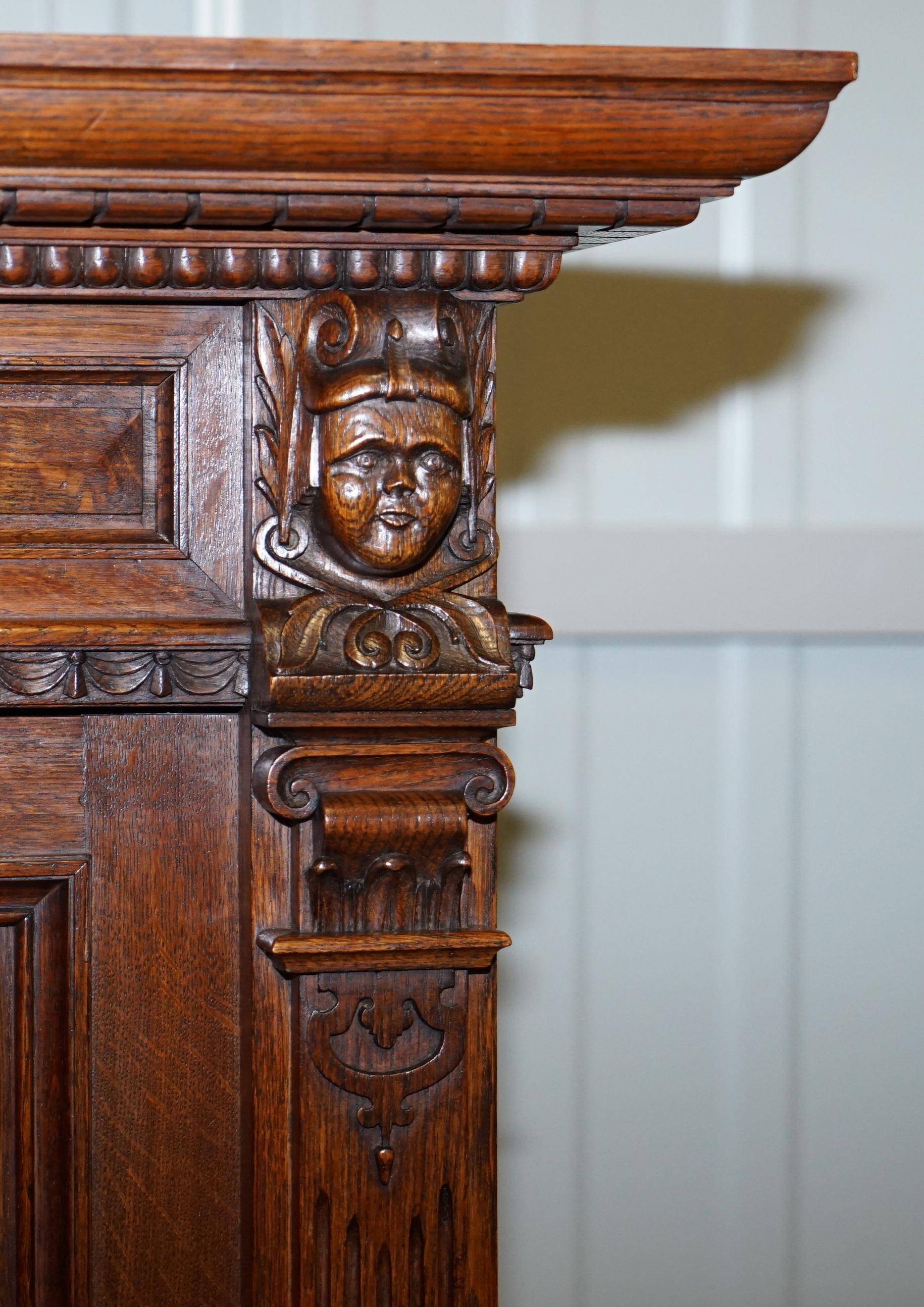 Hand-carved Dutch armoire from the 1940s.