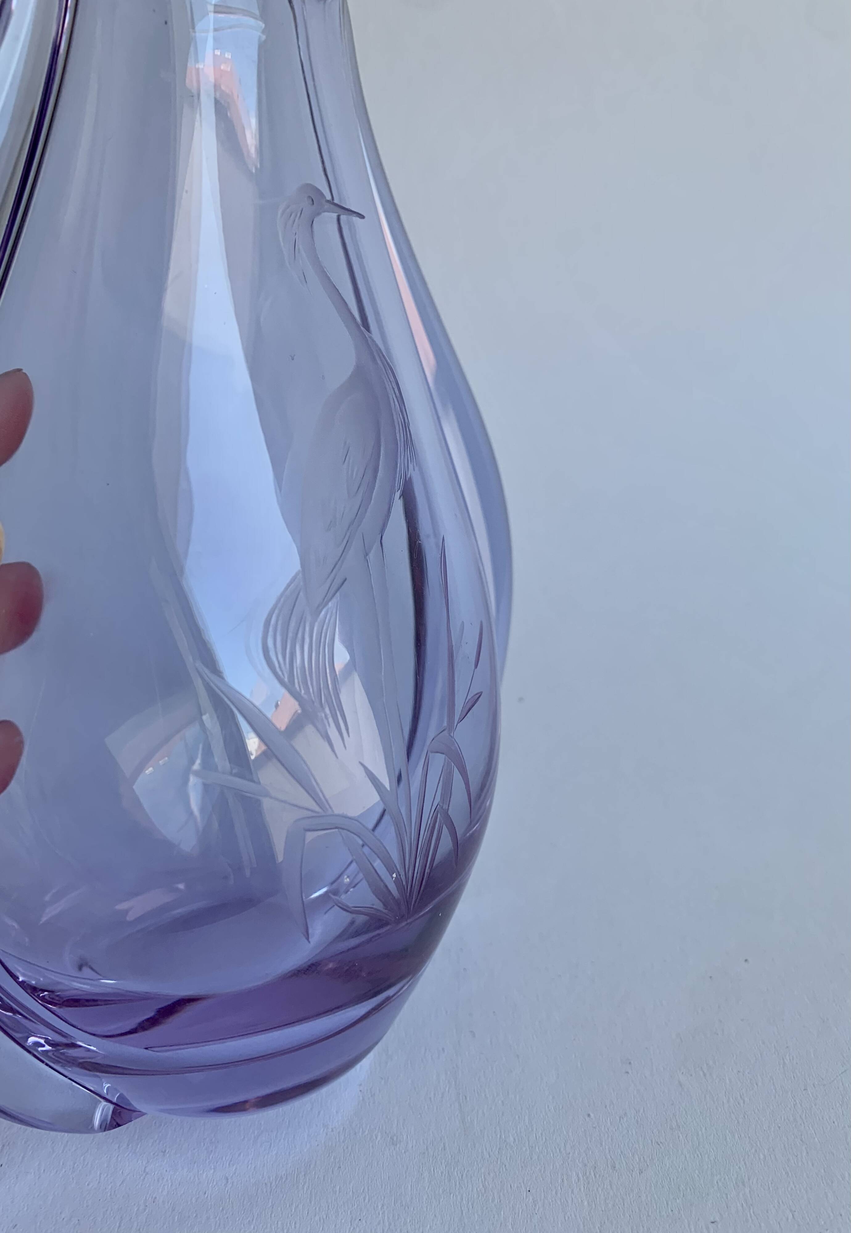 Vase by M. Klinger for Bohemian Glass, Czechoslova