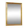 Vintage 70s bevelled gold mirror