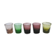 5 gobelets vintage en verre bullé de Biot