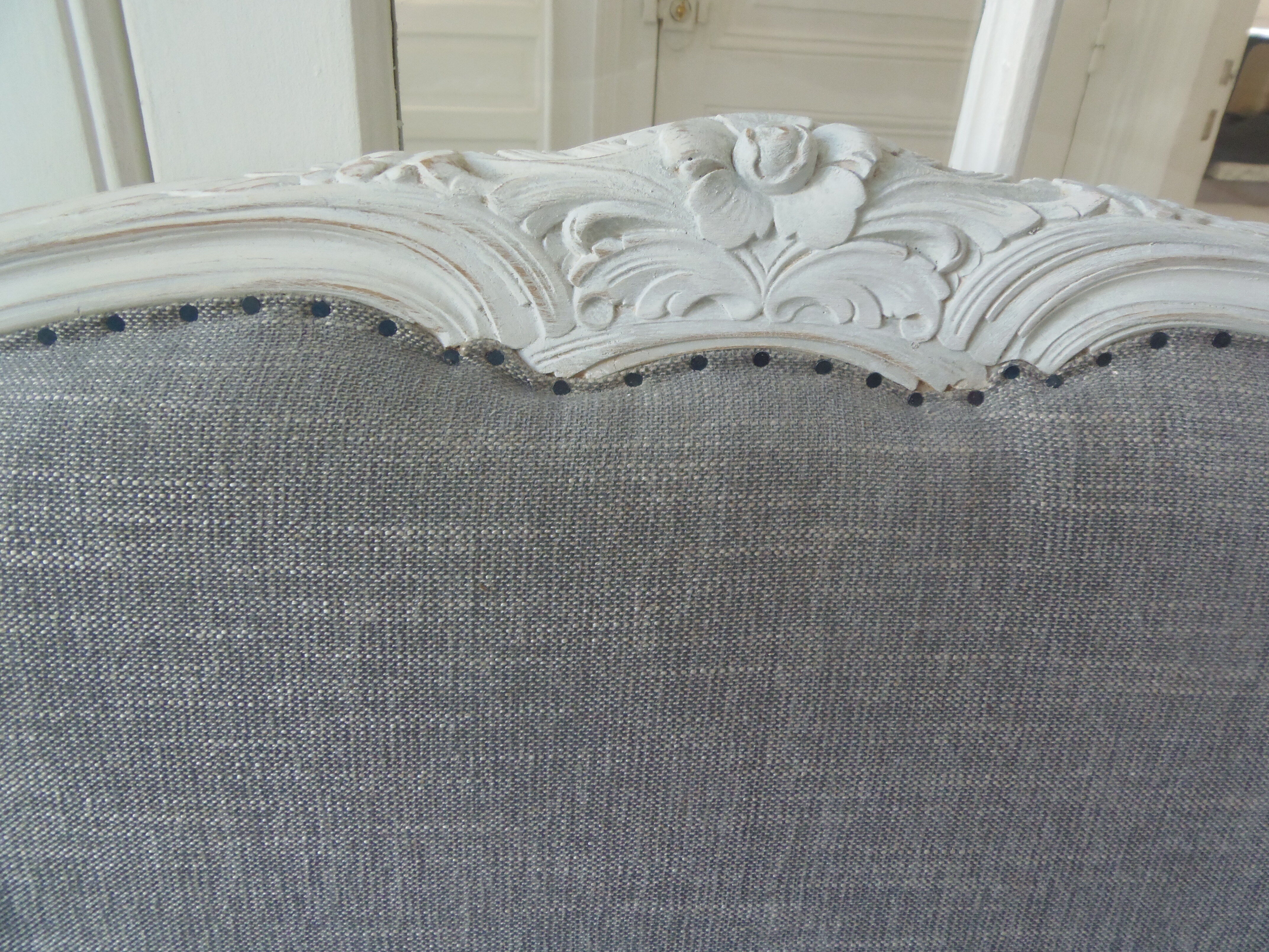 Old headboard of 160 Louis XV style