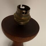 Turned wooden lamp foot