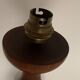 Turned wooden lamp foot