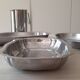 Set of 3 dishes and 1 stainless steel pitcher