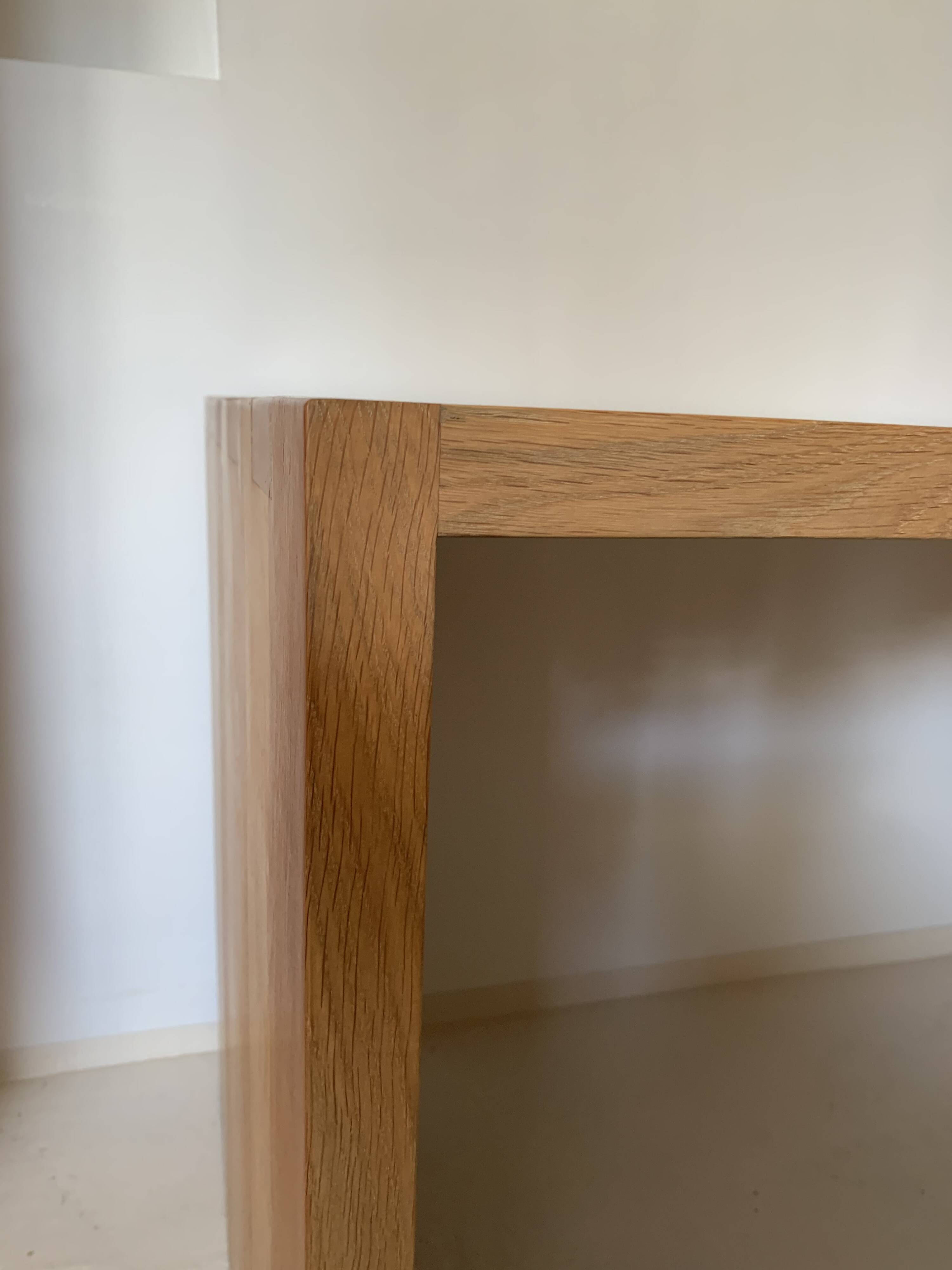 Contemporary solid oak desk