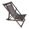 Vintage solid teak deckchair