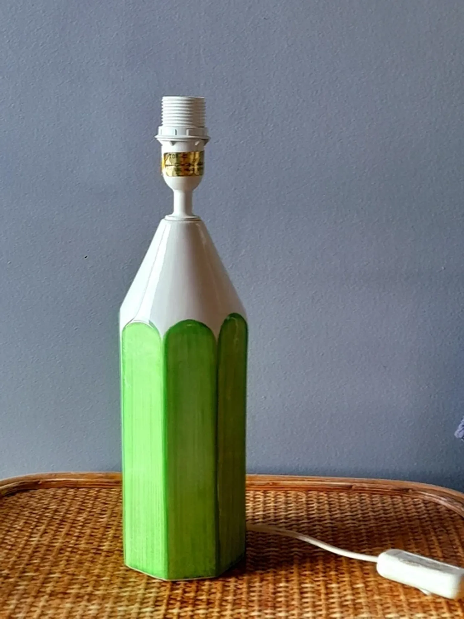 Ceramic crayon lamp 1980