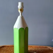 Ceramic crayon lamp 1980