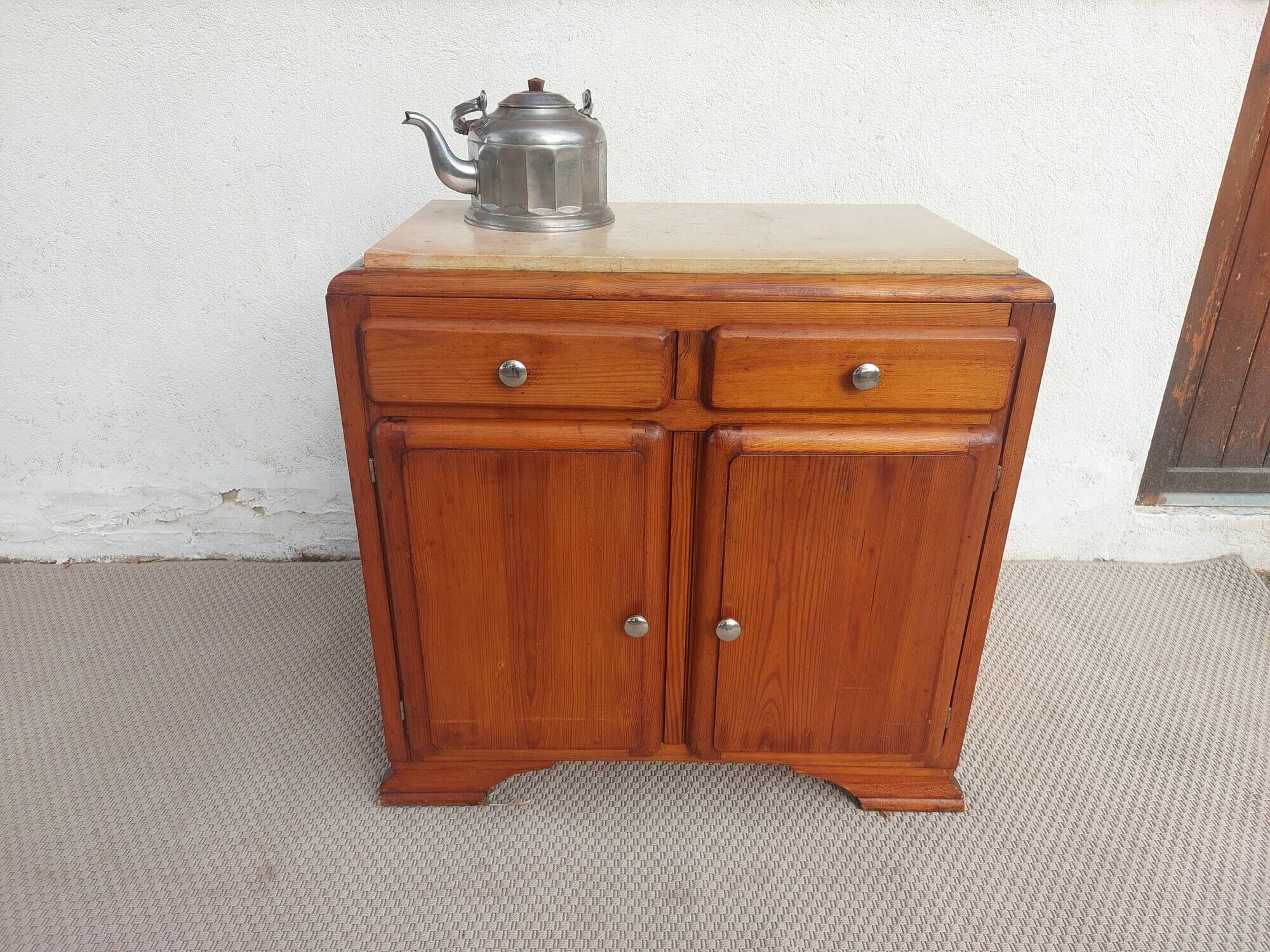 Mado buffet, marble top, vintage