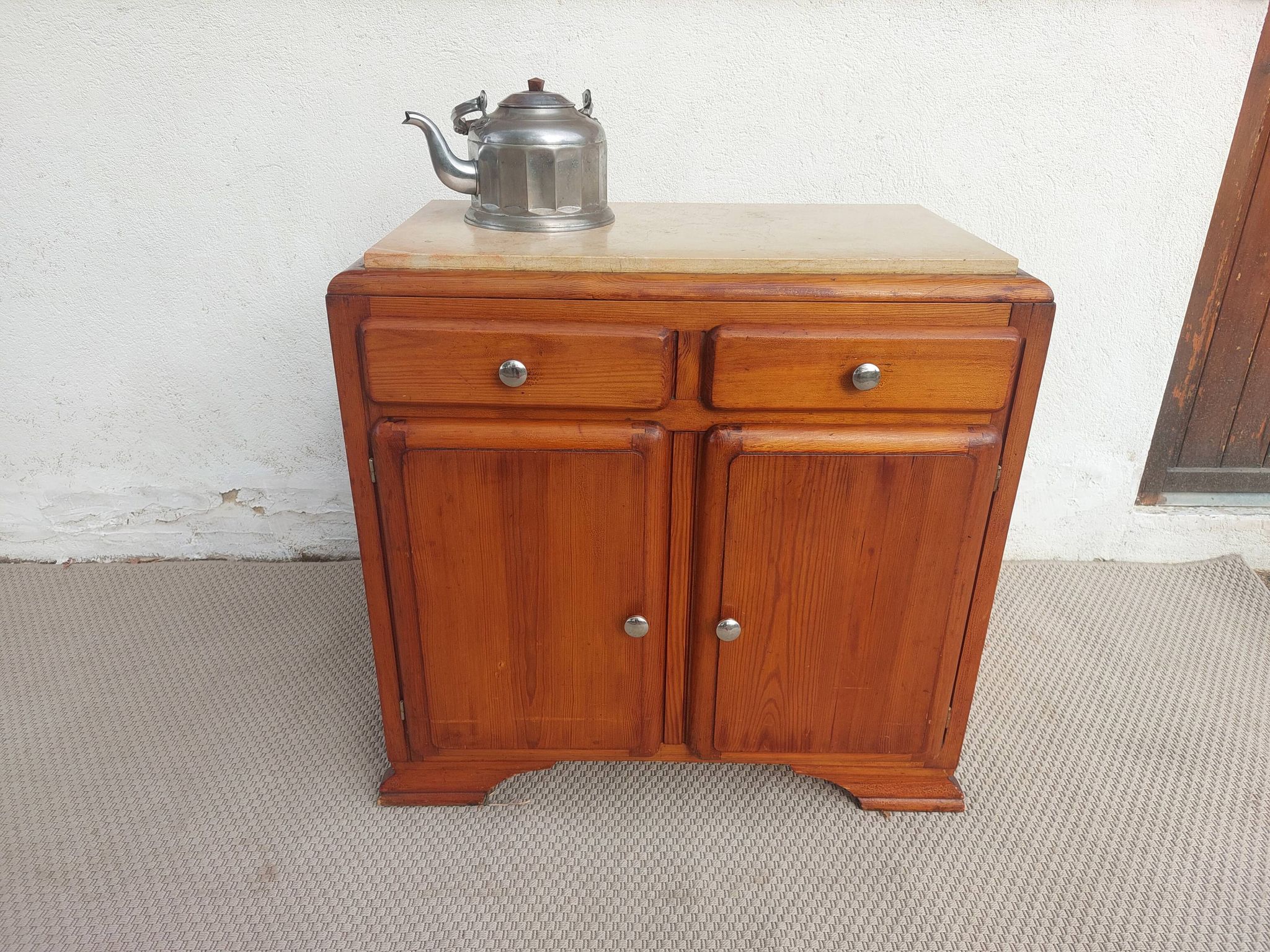 Mado buffet, marble top, vintage