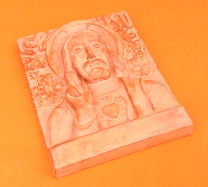 Arts Religieux Desgodets Paris Sculpture bas relief à suspendre Jésus Christ