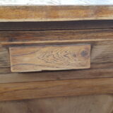 Buffet wood rough sliding doors