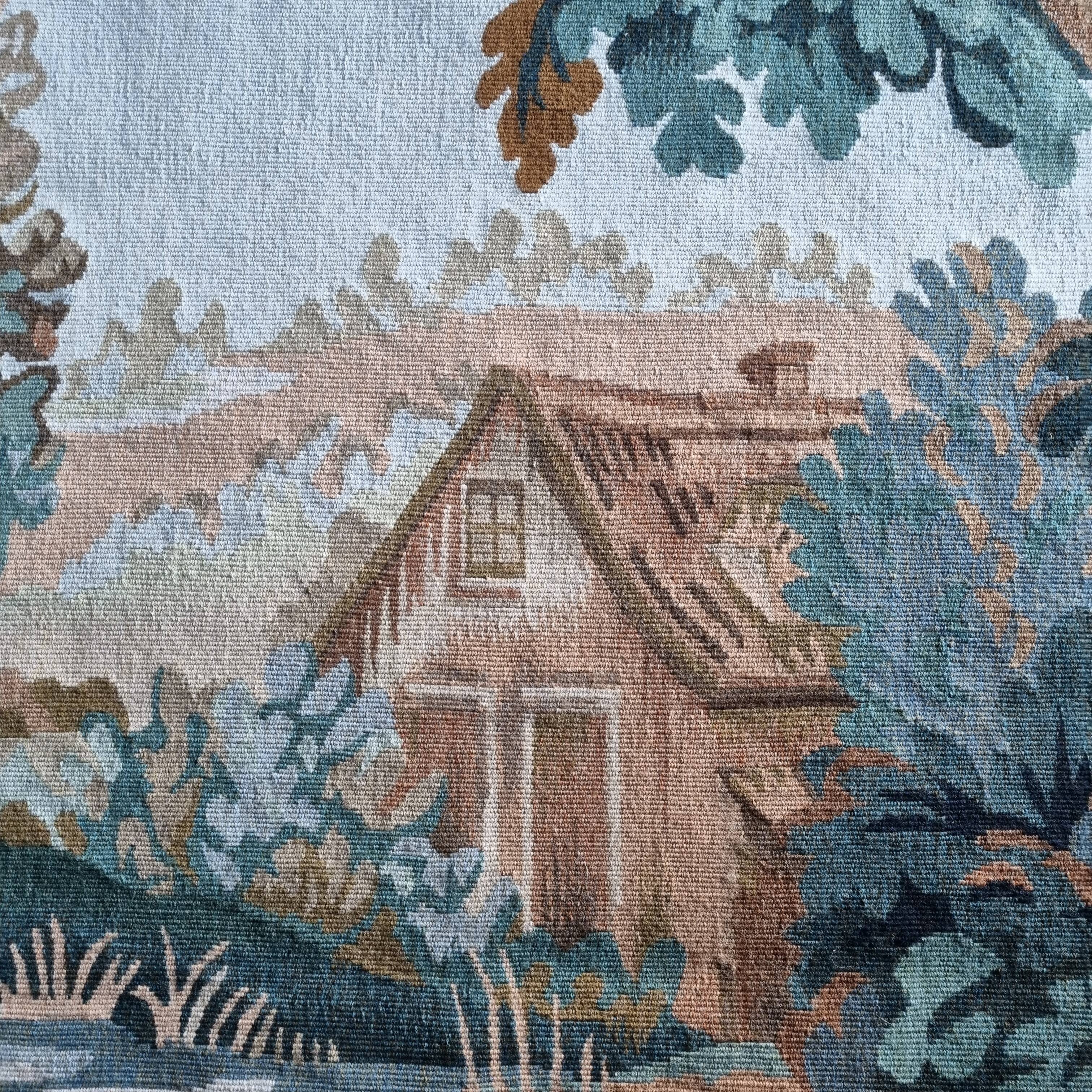 Robert Four Aubusson tapestry 'The refuge'