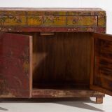 Ancienne armoire rouge à deux portes (c.1900) #16