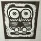 Eugène Fidler (1910-1990) Linocut "The Owl" 1987