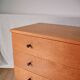 Scandinavian designer chest of drawers in blond oak Mid-Century Circa 1950