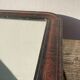 Mirror Louis Philippe period 46x39 XIXth old black brown
