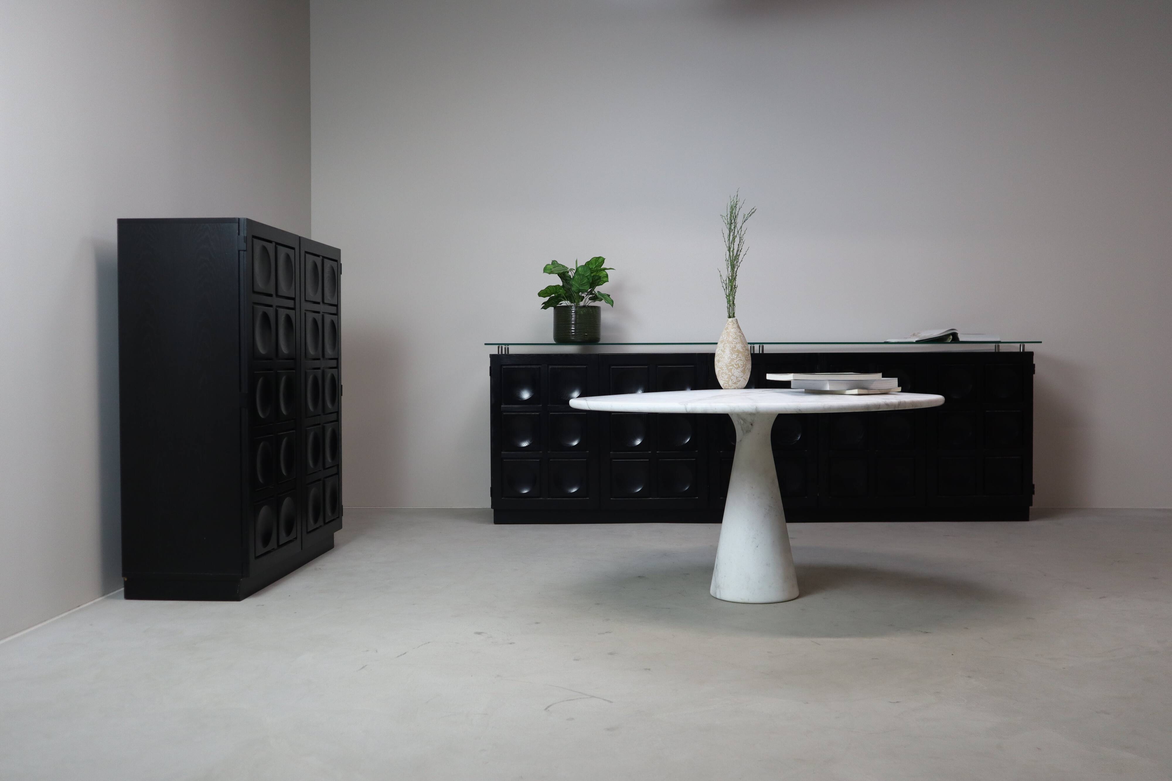 Angelo Mangiarotti ‘M1’ Dining Table in Solid Carrara Marble