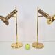 Vintage Brass Trumpet Table Lamps by Solken Leuchten, 1970s, Set of 2