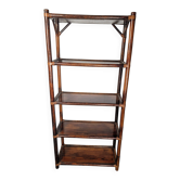 Bamboo and rattan shelf, 5 levels