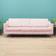 Pink velvet sofa, Danish design, 80's, production: Denmark