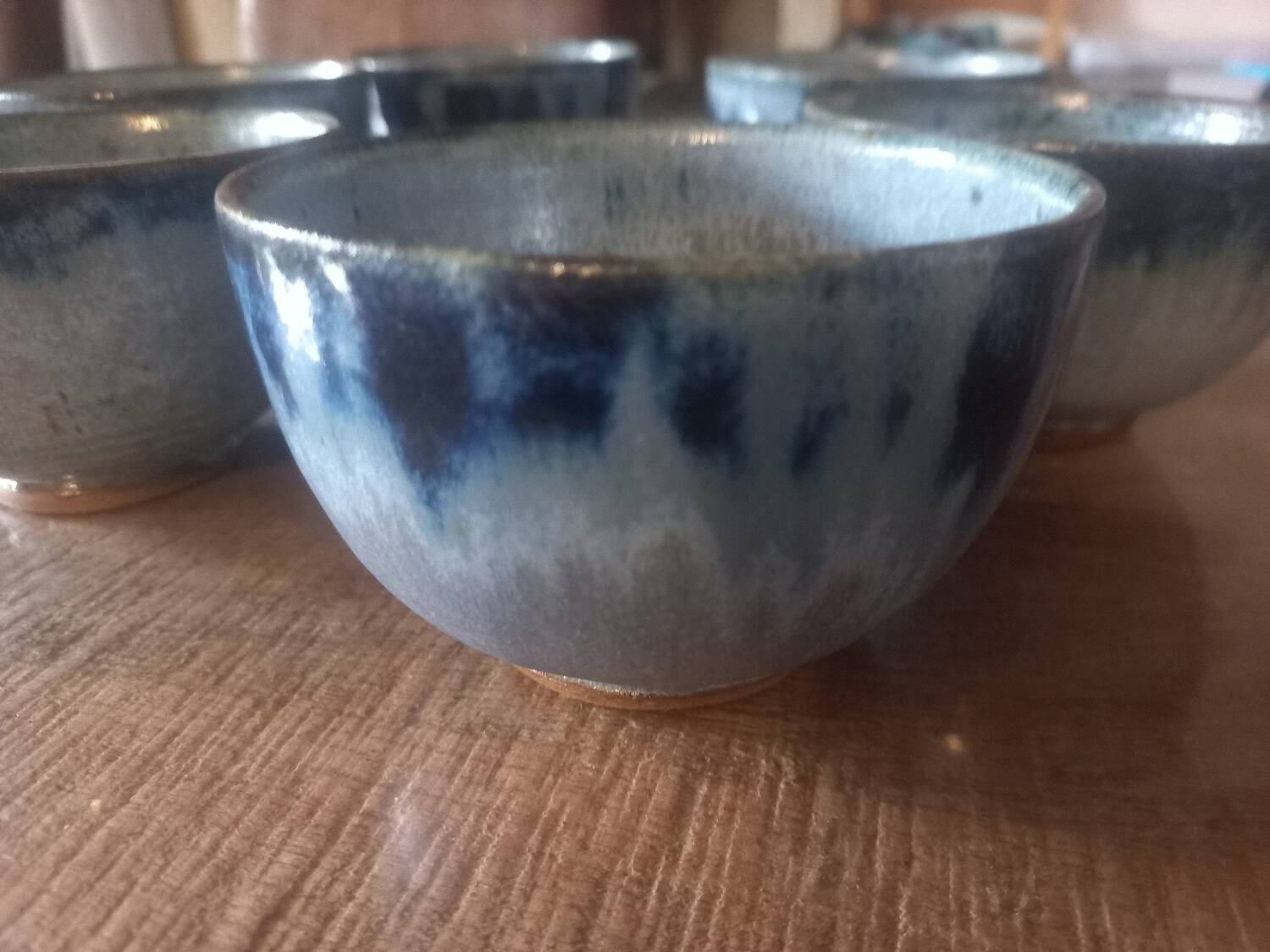 Earthen cider bowls x6