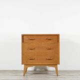 Midcentury G Plan (E. Gomme) Chest Of Drawers In Blond Oak. Vintage Modern