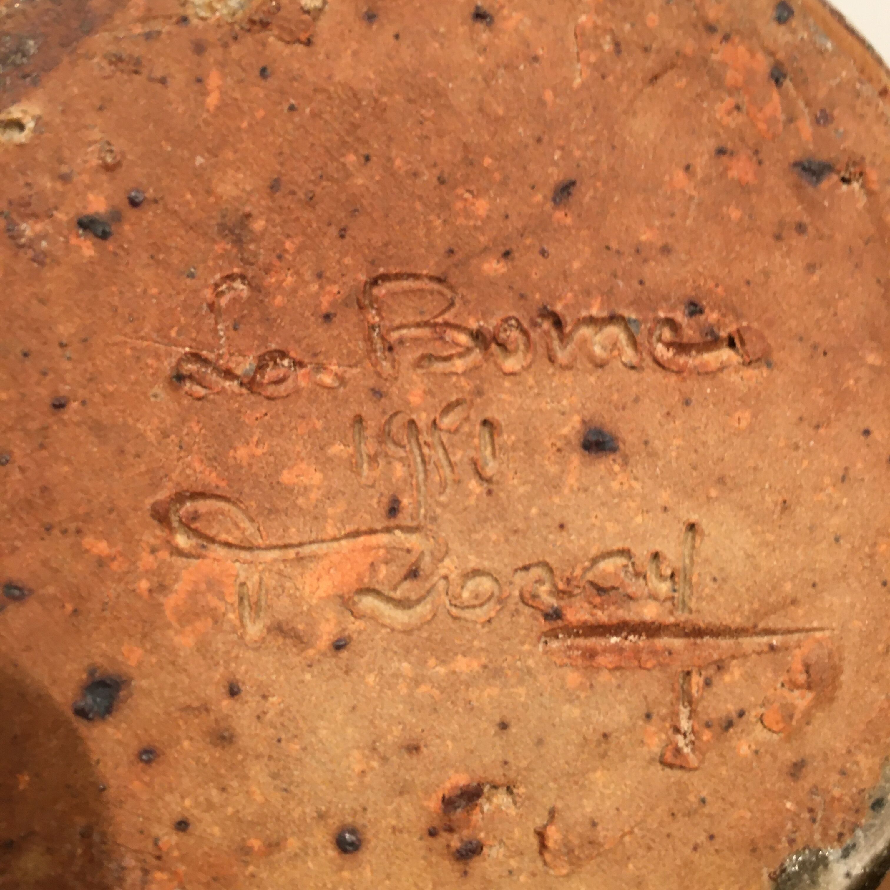 André Rozay sandstone vase in La Borne