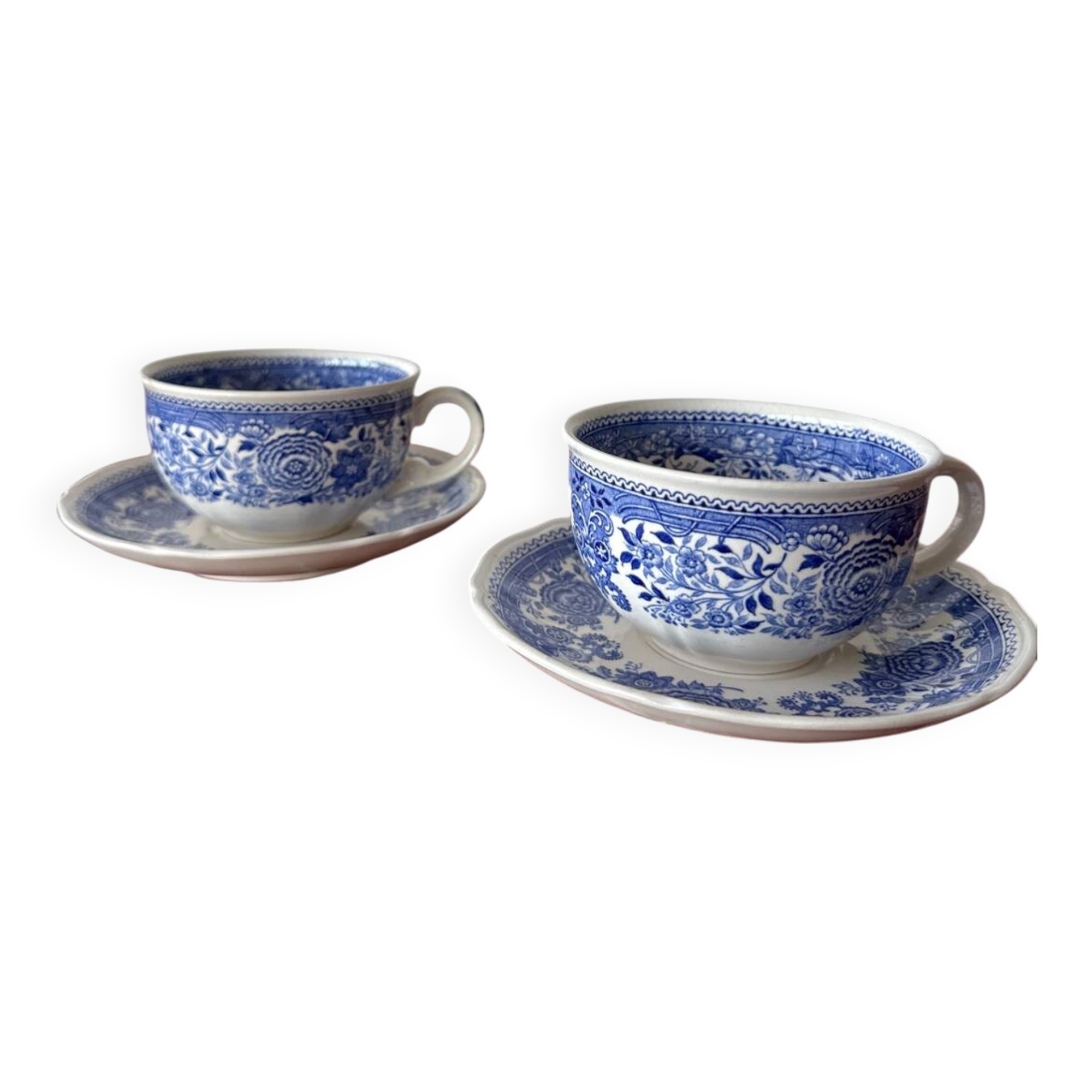Duo of coffee cups and saucers Villeroy & Boch – Model "Burgenla"