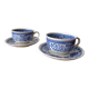 Duo of coffee cups and saucers Villeroy & Boch – Model "Burgenla"