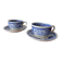 Duo of coffee cups and saucers Villeroy & Boch – Model "Burgenla"