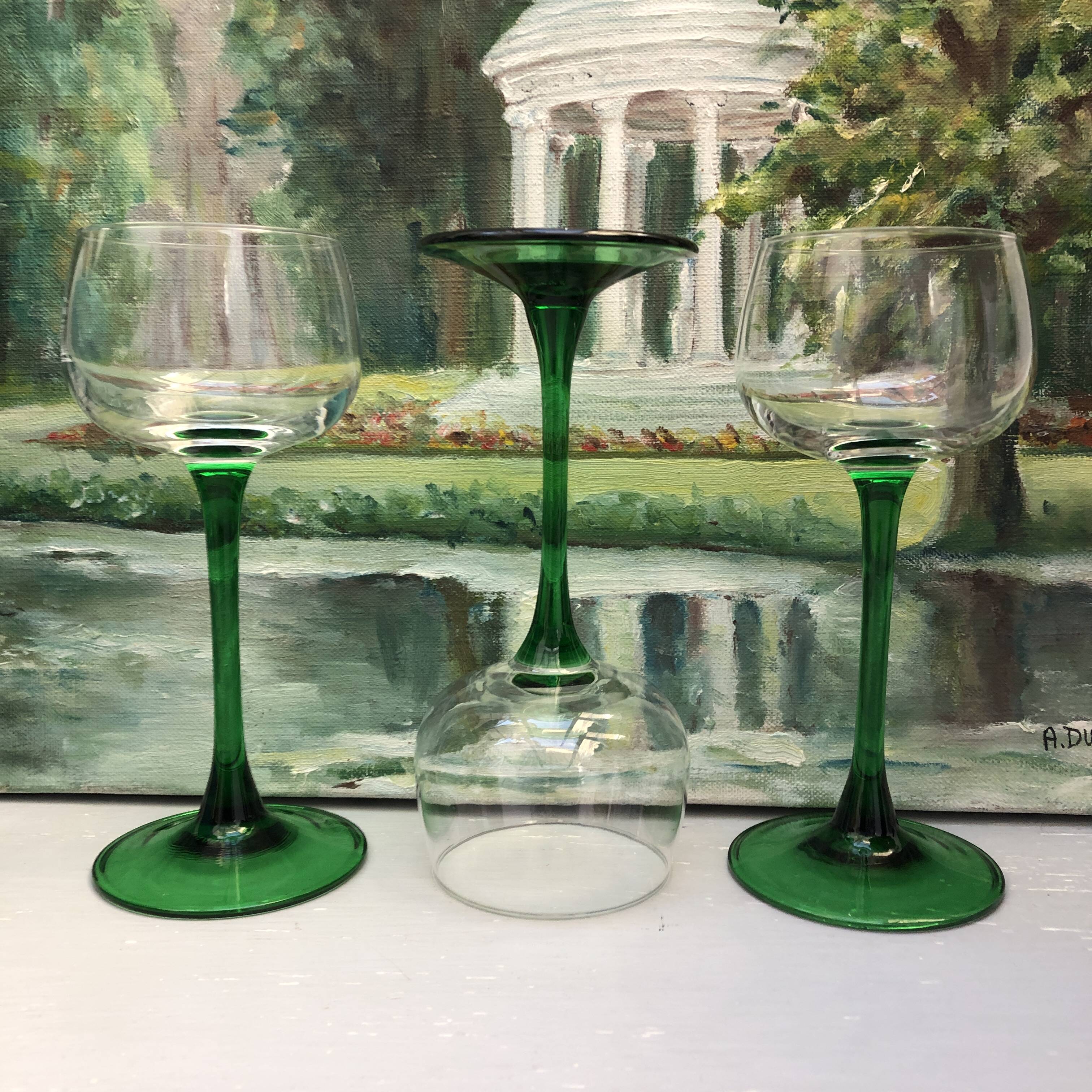 vintage alsace wine glass