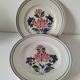 Ensemble 8 assiettes Saint Amand décor fleurs stylisées 4122