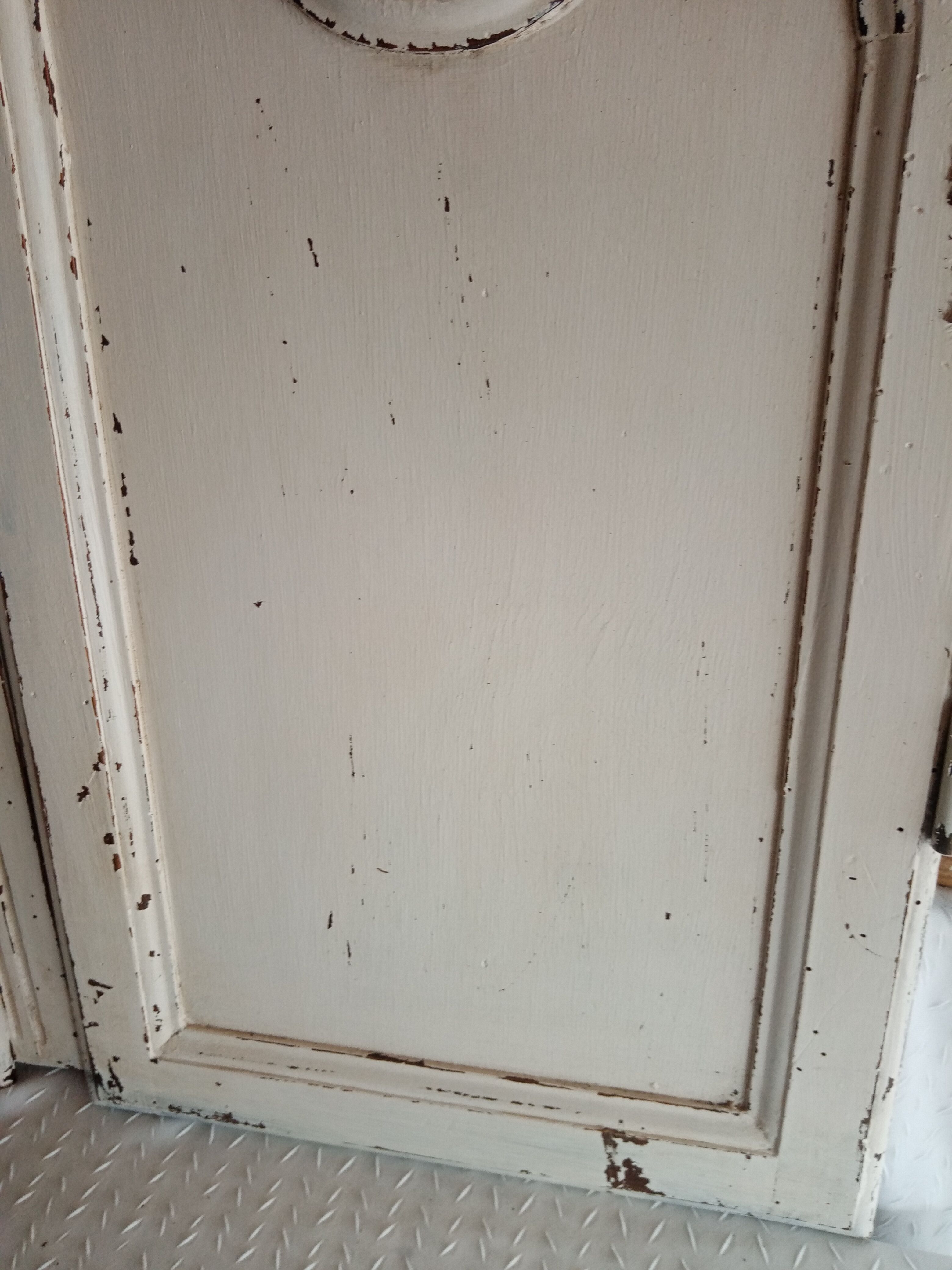 Pair old weathered doors height 154 cm