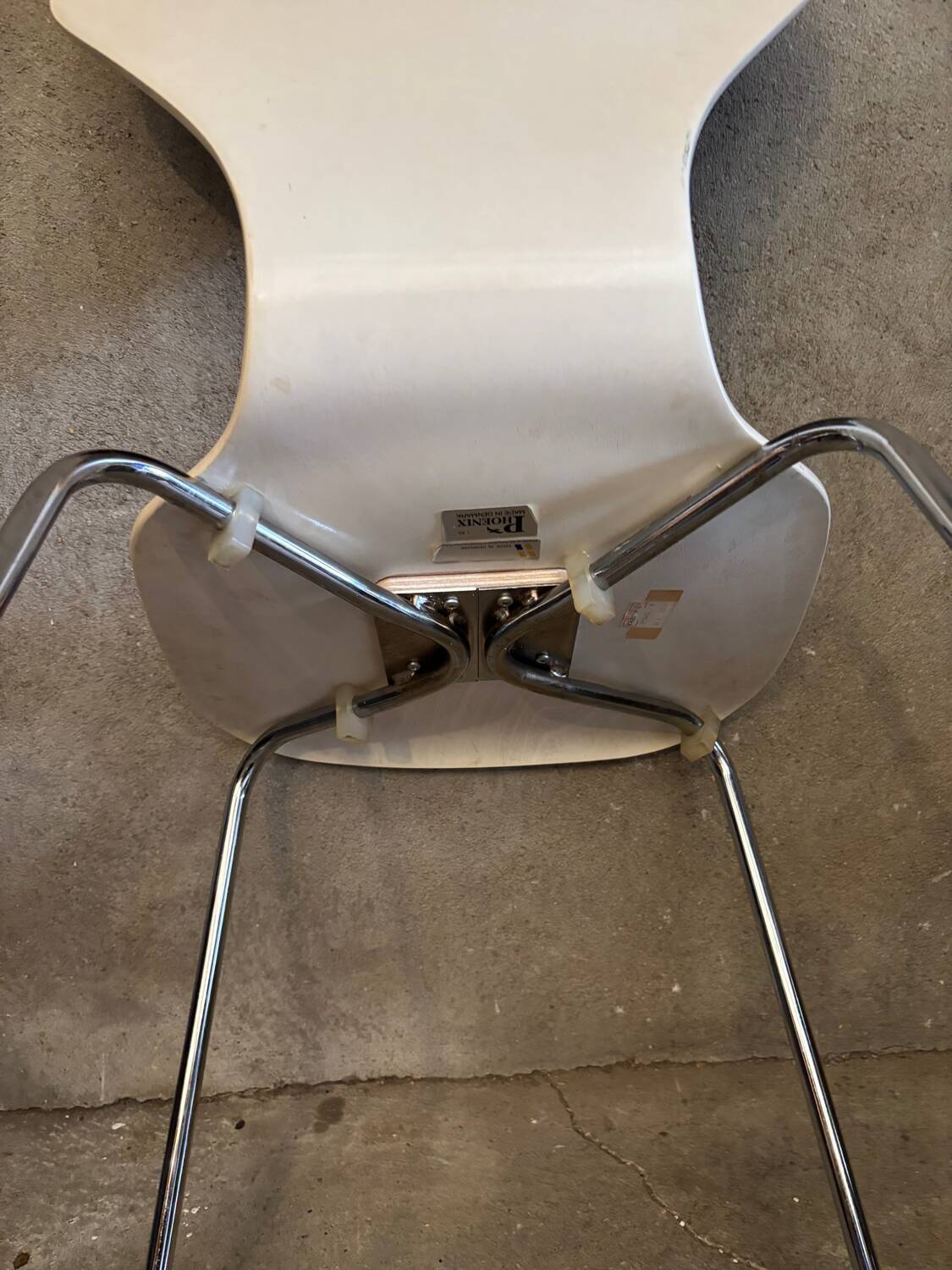 White Danish Phoenix chair