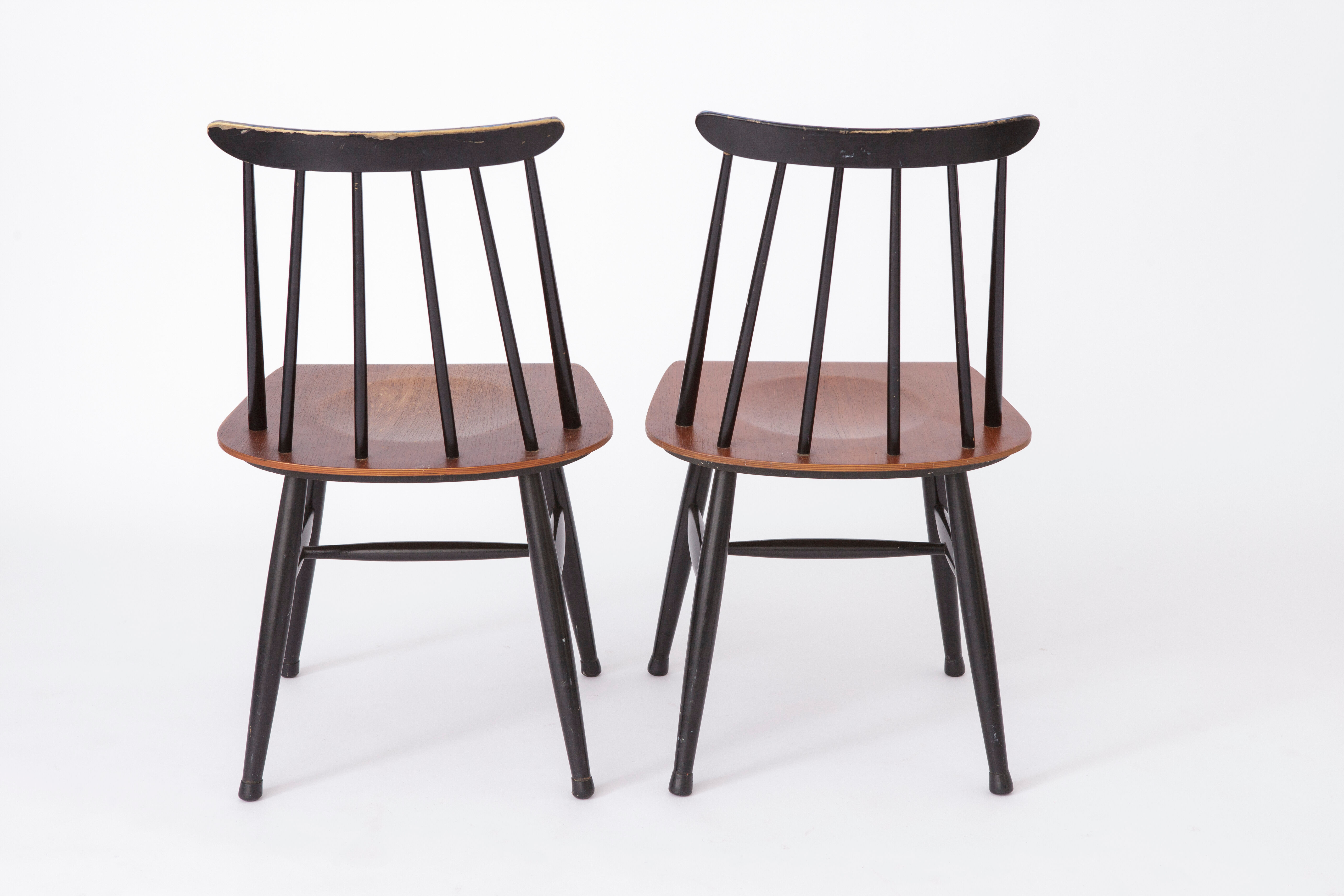Pair vintage chairs ilmari tapiovaara for asko 1960s finland