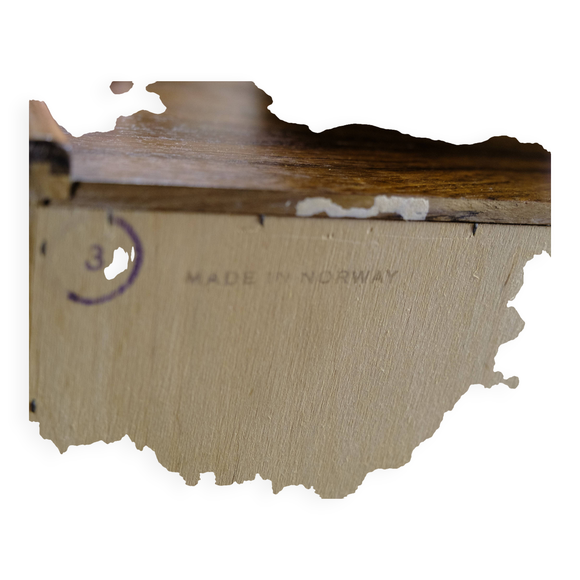 Hideaway Cabinet/Secretary Made In Rosewood, Norwegian Design From 1960s