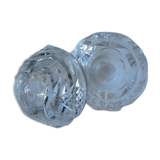 Glass candle holders