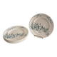 Lot 6 Plate Plates Faience Longwy Model Mignon
