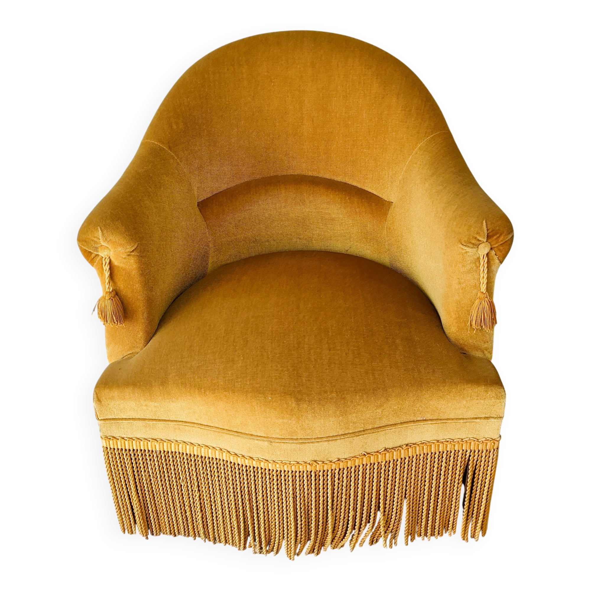 Vintage ochre armchair