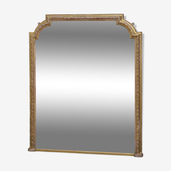 Victorian gilded overmantel mirror
