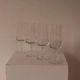Crystal champagne glasses from France, set of 4